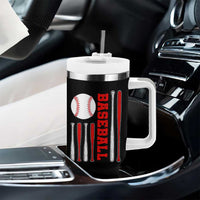 Patriotic Baseball American Flag Tumbler With Handle Sports Lover Gift