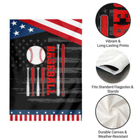 Patriotic Baseball American Flag Garden Flag Sports Lover Gift