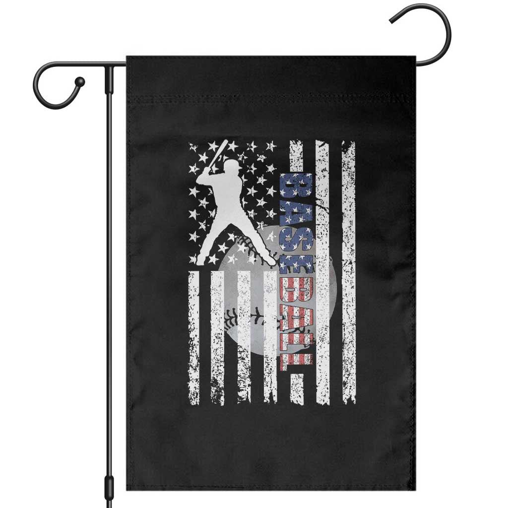 Patriotic Baseball Lover Garden Flag USA American Flag Gift - Wonder Print Shop