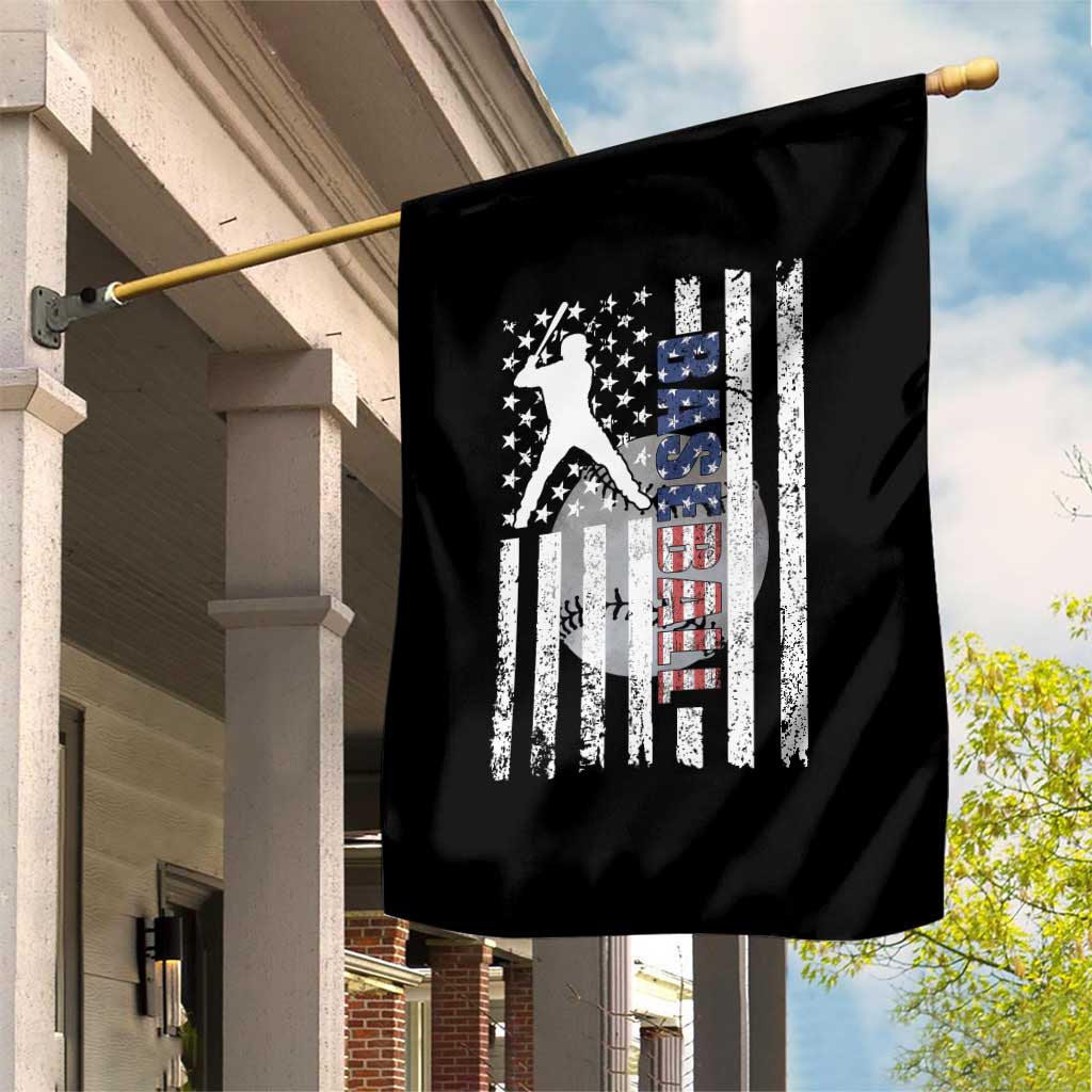 Patriotic Baseball Lover Garden Flag USA American Flag Gift - Wonder Print Shop
