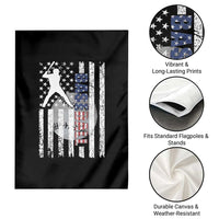 Patriotic Baseball Lover Garden Flag USA American Flag Gift - Wonder Print Shop