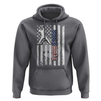 Patriotic Baseball Lover Hoodie USA American Flag Gift - Wonder Print Shop