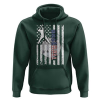 Patriotic Baseball Lover Hoodie USA American Flag Gift - Wonder Print Shop