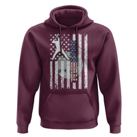 Patriotic Baseball Lover Hoodie USA American Flag Gift - Wonder Print Shop