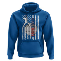 Patriotic Baseball Lover Hoodie USA American Flag Gift - Wonder Print Shop