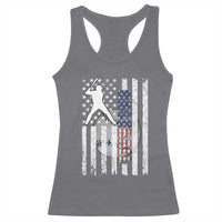 Patriotic Baseball Lover Racerback Tank Top USA American Flag Gift - Wonder Print Shop