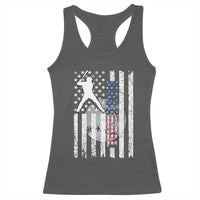 Patriotic Baseball Lover Racerback Tank Top USA American Flag Gift - Wonder Print Shop