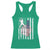 Patriotic Baseball Lover Racerback Tank Top USA American Flag Gift - Wonder Print Shop