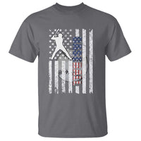 Patriotic Baseball Lover T Shirt USA American Flag Gift - Wonder Print Shop