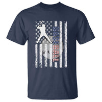 Patriotic Baseball Lover T Shirt USA American Flag Gift - Wonder Print Shop