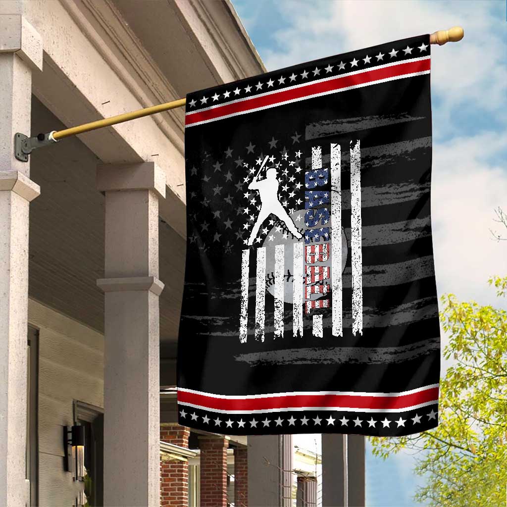 Patriotic Baseball Lover Garden Flag USA American Flag Gift