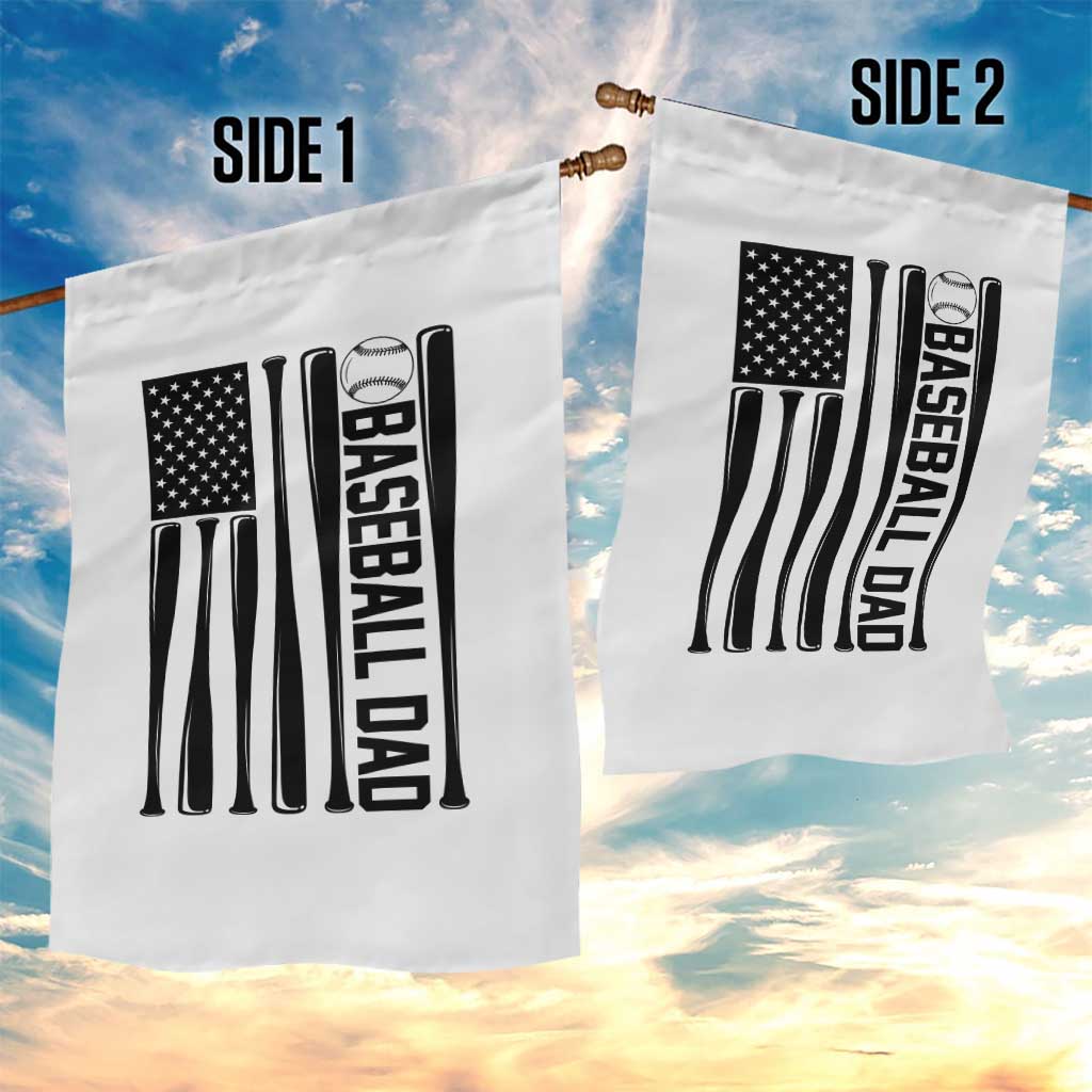Baseball Dad Patriotic Garden Flag USA American Flag Gift - Wonder Print Shop