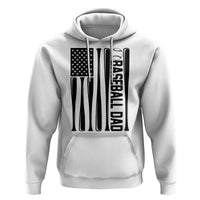 Baseball Dad Patriotic Hoodie USA American Flag Gift - Wonder Print Shop