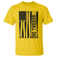 Baseball Dad Patriotic T Shirt USA American Flag Gift - Wonder Print Shop