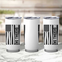Baseball Dad Patriotic Tumbler Cup USA American Flag Gift