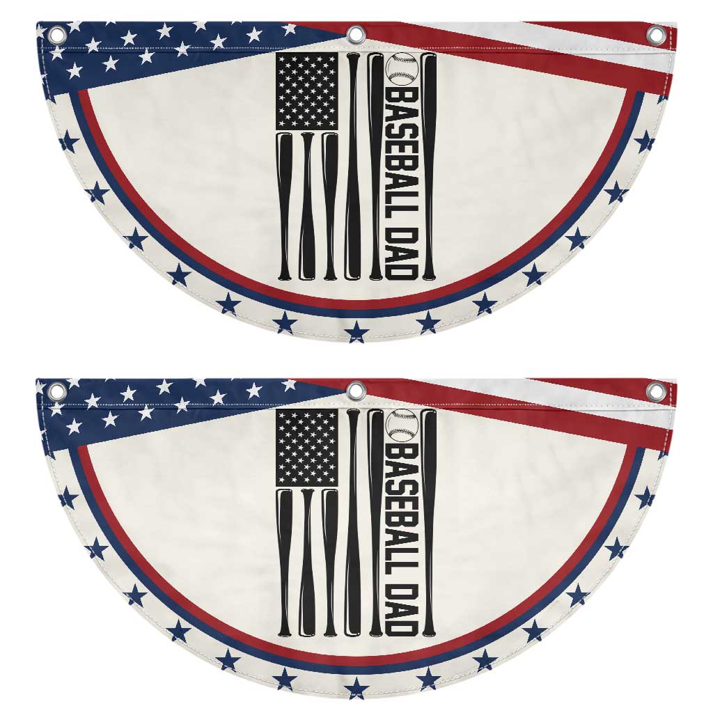 Baseball Dad Patriotic Fan Flag USA American Flag Gift