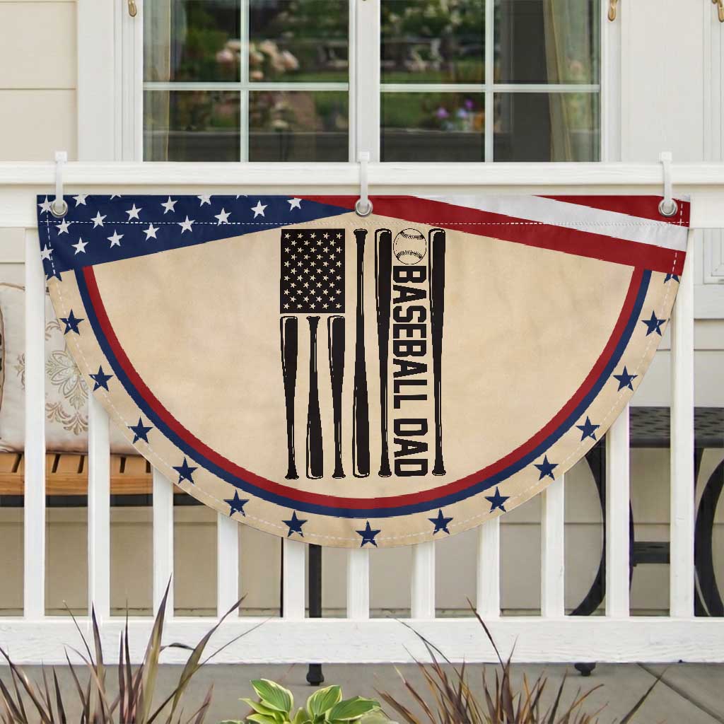 Baseball Dad Patriotic Fan Flag USA American Flag Gift