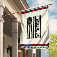 Baseball Dad Patriotic Garden Flag USA American Flag Gift