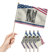 Baseball Dad Patriotic Patriotic Handheld Flag USA American Flag Gift