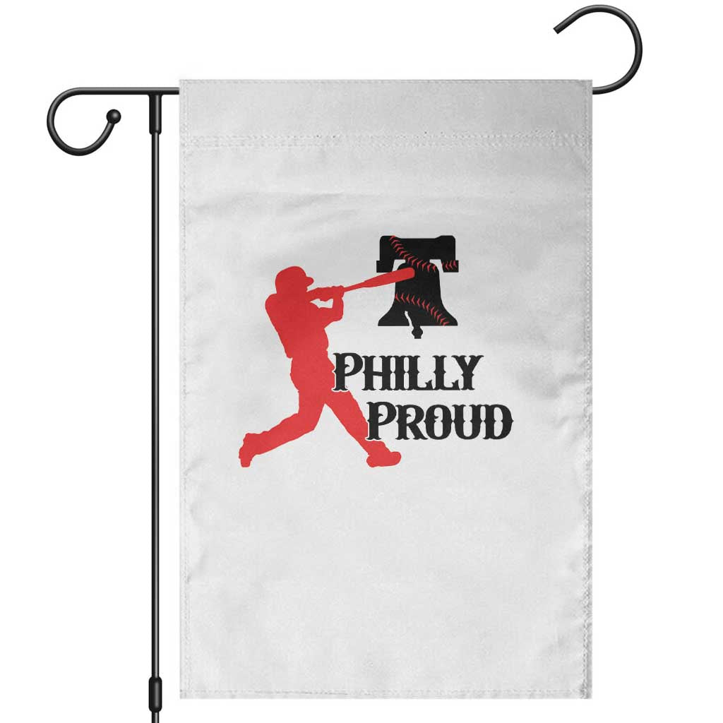 Baseball Lover Garden Flag Vintage Liberty Bell Philly Proud - Wonder Print Shop