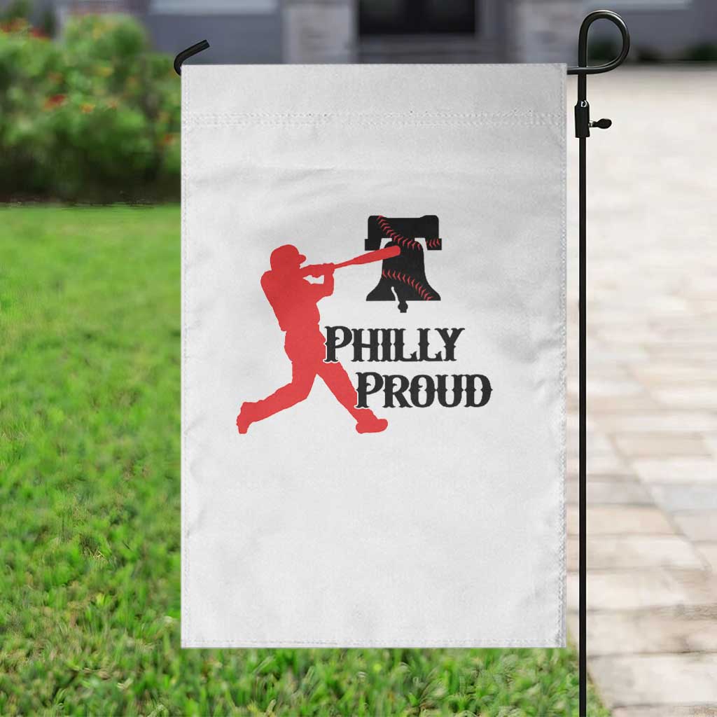 Baseball Lover Garden Flag Vintage Liberty Bell Philly Proud - Wonder Print Shop