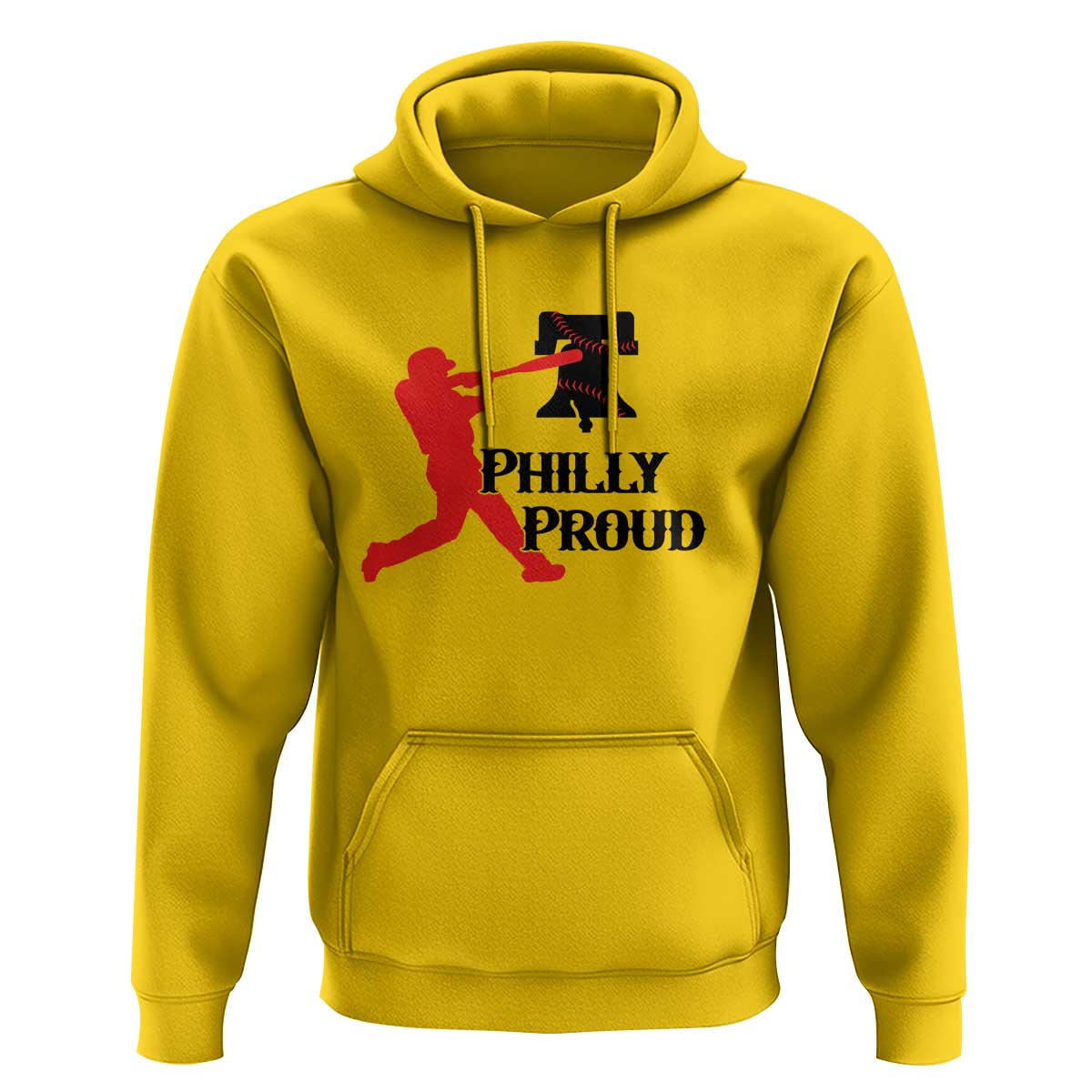 Baseball Lover Hoodie Vintage Liberty Bell Philly Proud - Wonder Print Shop