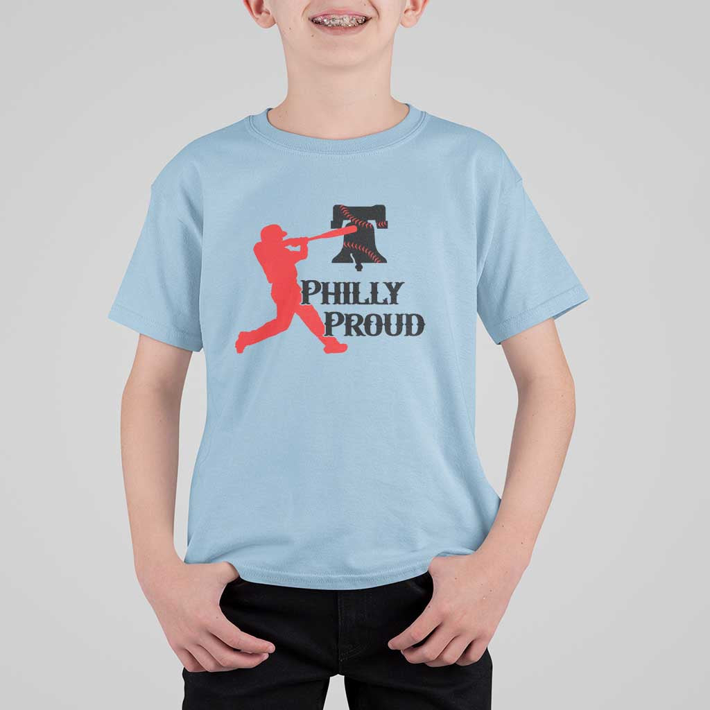 Baseball Lover T Shirt For Kid Vintage Liberty Bell Philly Proud - Wonder Print Shop