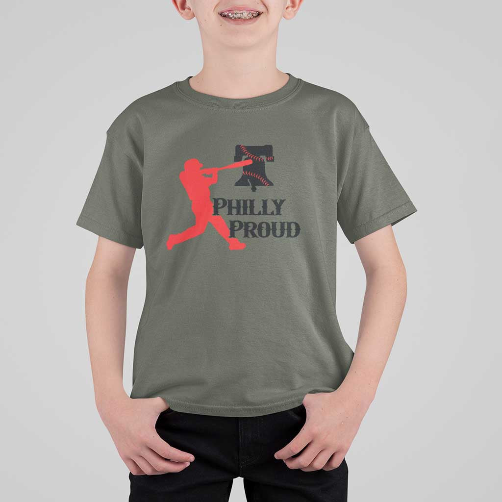 Baseball Lover T Shirt For Kid Vintage Liberty Bell Philly Proud - Wonder Print Shop