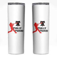Baseball Lover Skinny Tumbler Vintage Liberty Bell Philly Proud