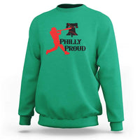 Baseball Lover Sweatshirt Vintage Liberty Bell Philly Proud - Wonder Print Shop