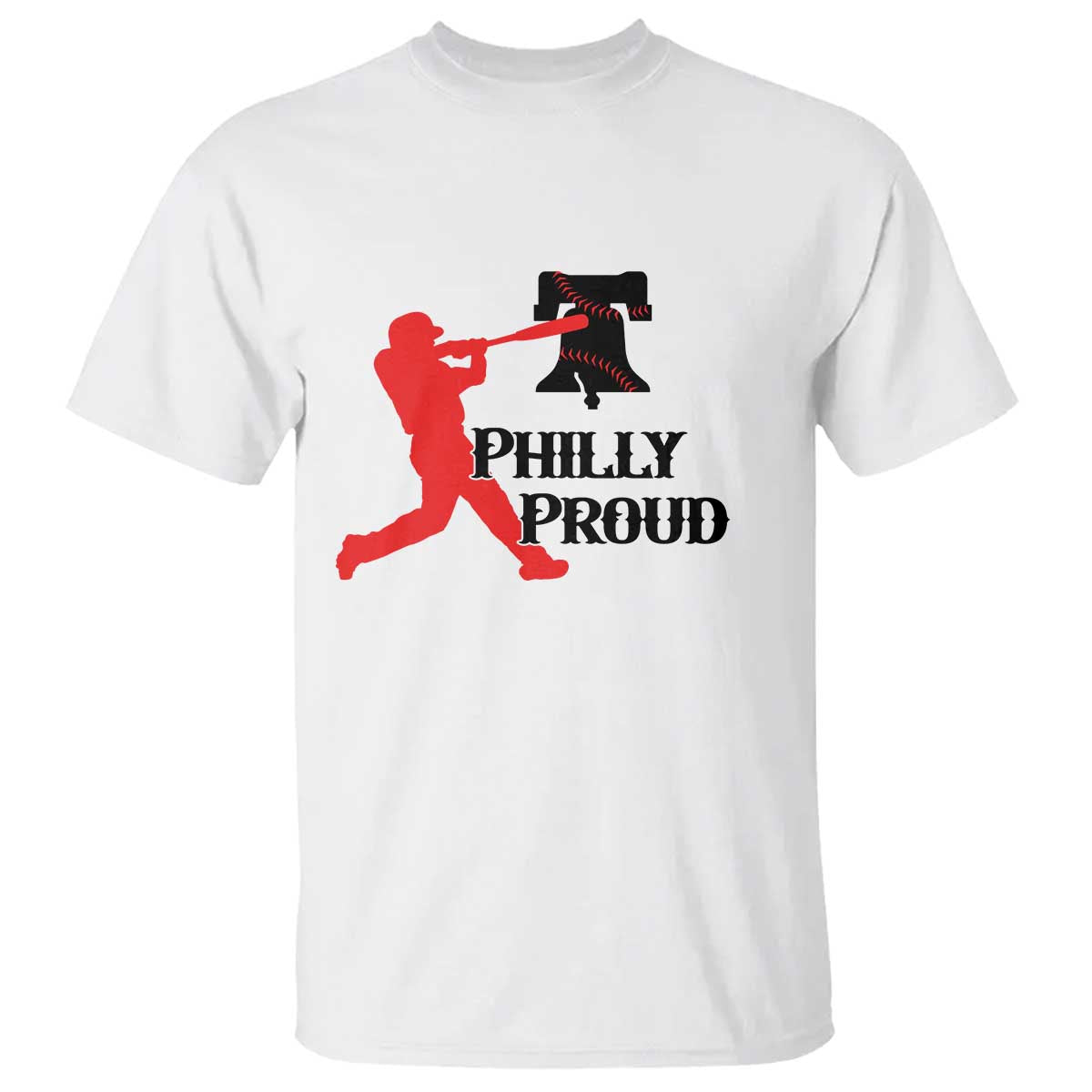 Baseball Lover T Shirt Vintage Liberty Bell Philly Proud - Wonder Print Shop