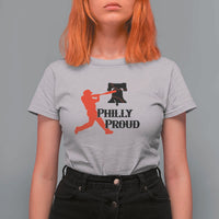 Baseball Lover T Shirt For Women Vintage Liberty Bell Philly Proud - Wonder Print Shop