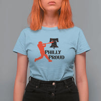 Baseball Lover T Shirt For Women Vintage Liberty Bell Philly Proud - Wonder Print Shop