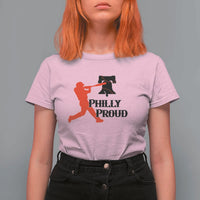 Baseball Lover T Shirt For Women Vintage Liberty Bell Philly Proud - Wonder Print Shop