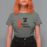Baseball Lover T Shirt For Women Vintage Liberty Bell Philly Proud - Wonder Print Shop