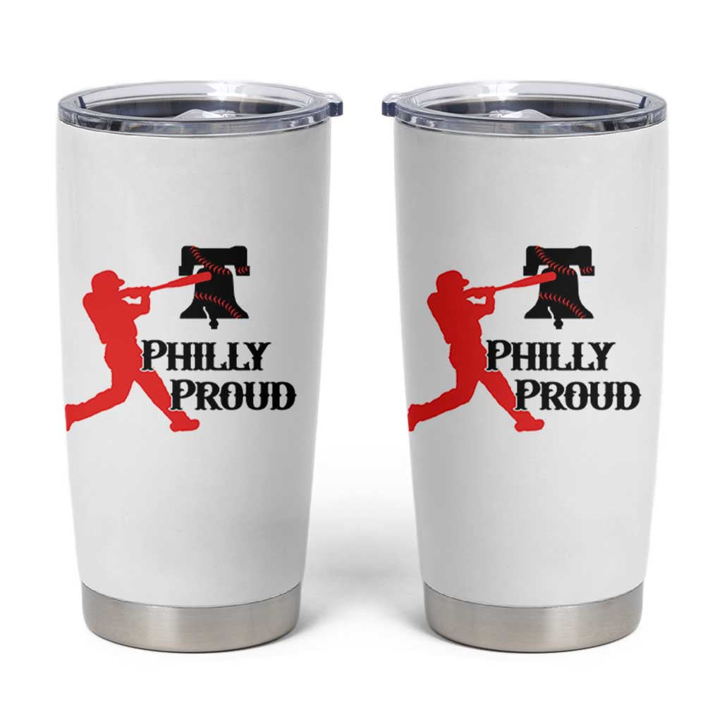 Baseball Lover Tumbler Cup Vintage Liberty Bell Philly Proud