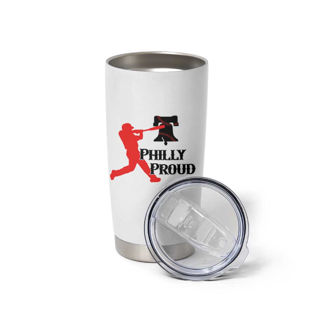 Baseball Lover Tumbler Cup Vintage Liberty Bell Philly Proud