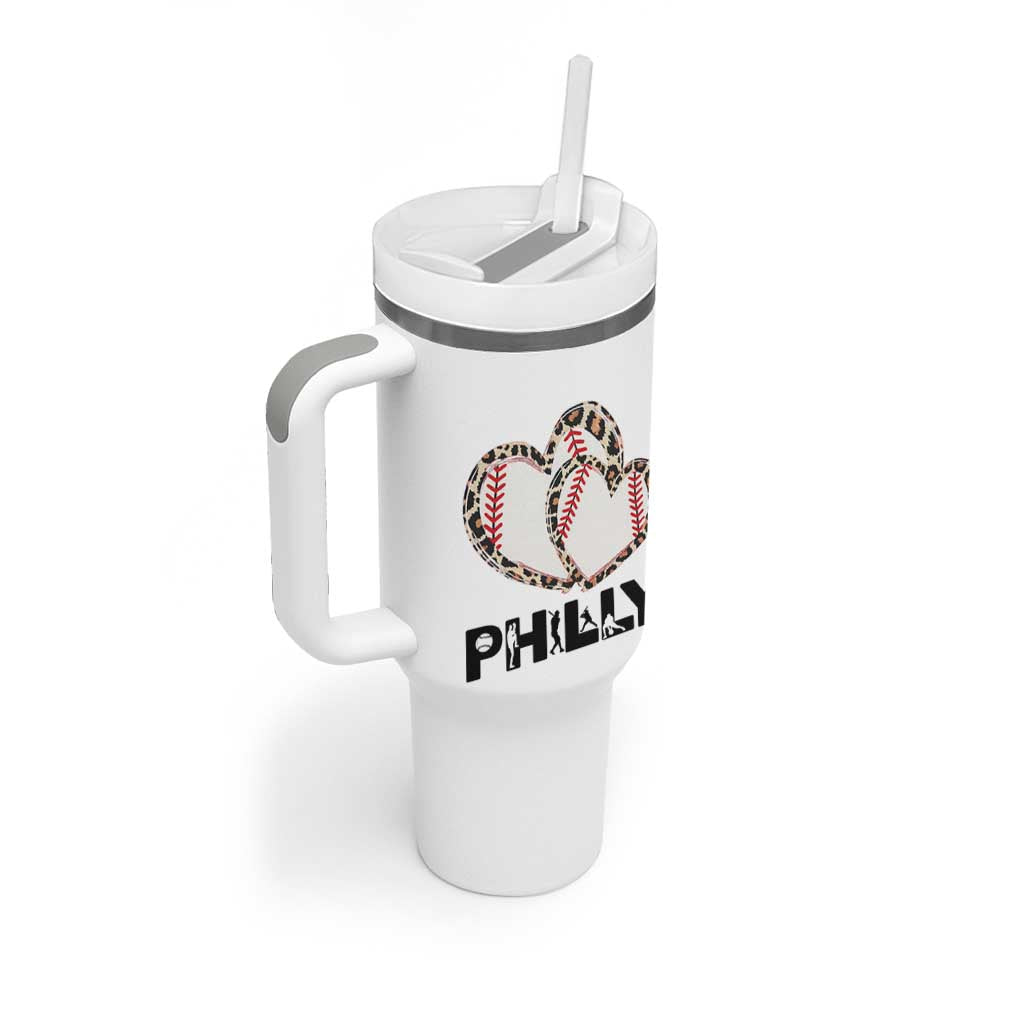 Funny Vintage Philly Baseball Tumbler With Handle Sport Humor Gift