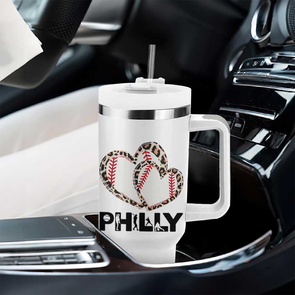 Funny Vintage Philly Baseball Tumbler With Handle Sport Humor Gift