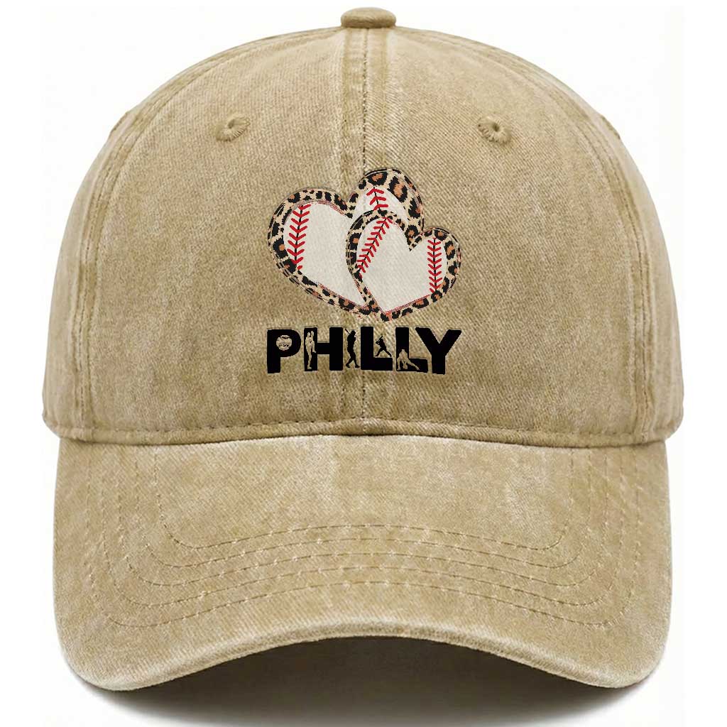 Funny Vintage Philly Baseball Washed Cotton Baseball Cap Sport Humor Gift
