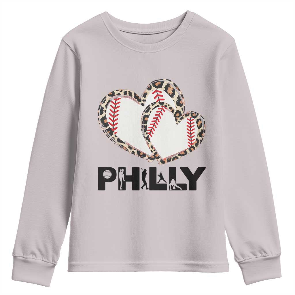 Funny Vintage Philly Baseball Youth Sweatshirt Sport Humor Gift - Wonder Print Shop