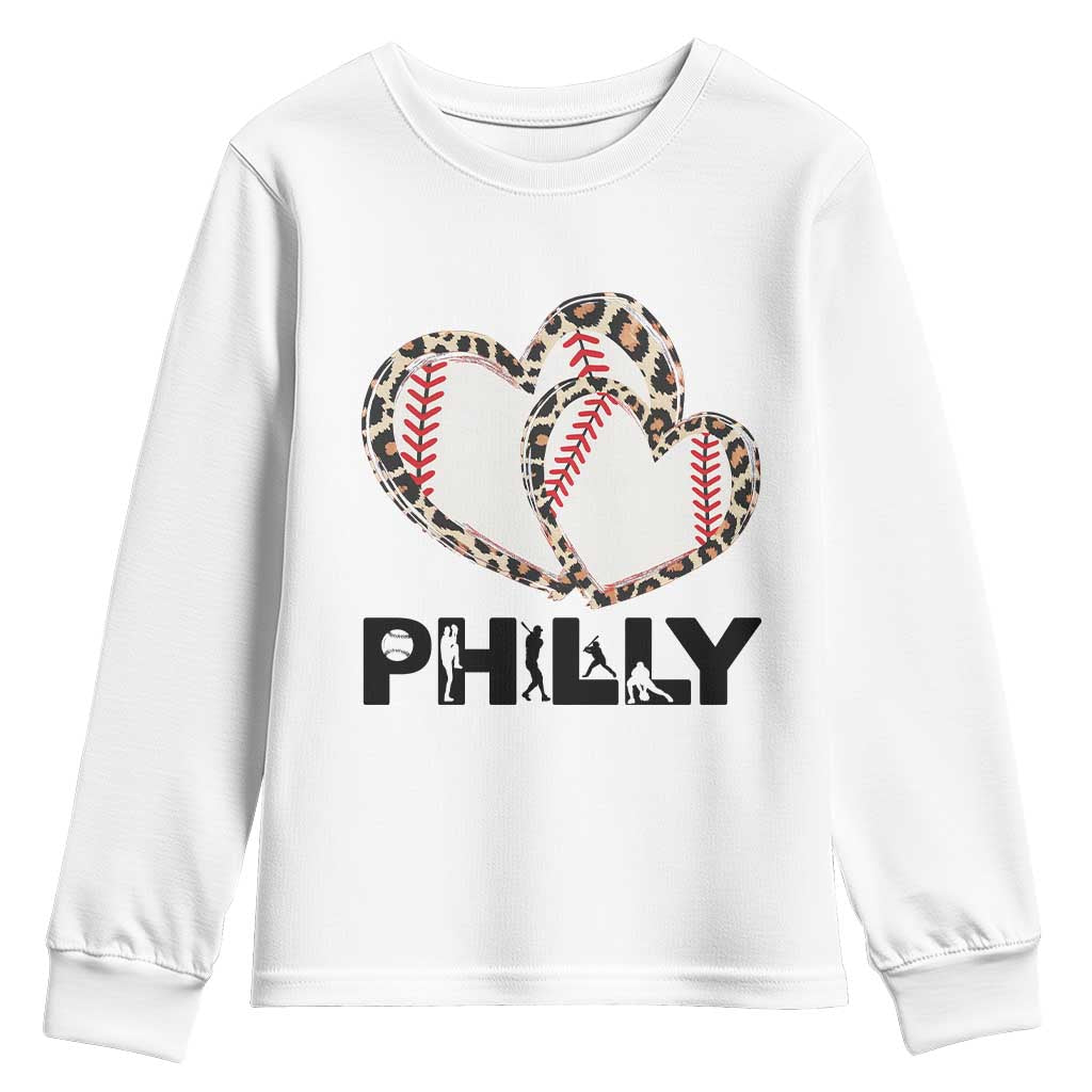 Funny Vintage Philly Baseball Youth Sweatshirt Sport Humor Gift - Wonder Print Shop