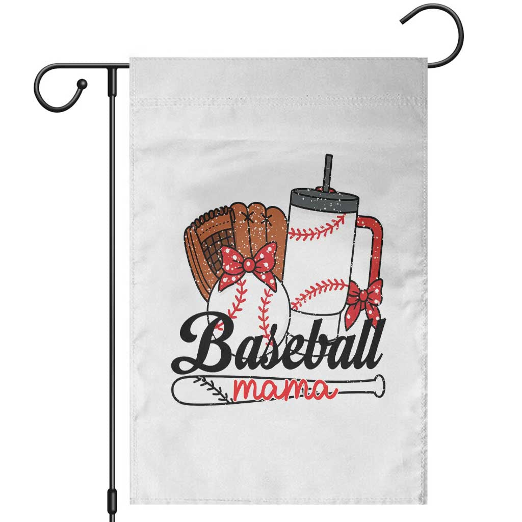 Baseball Mama Garden Flag Funny Sports Mom Life Lover - Wonder Print Shop