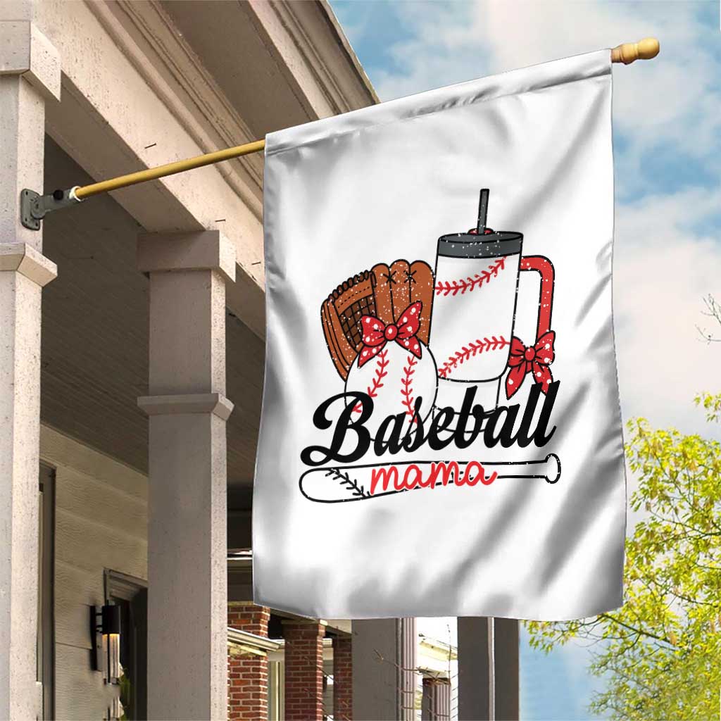 Baseball Mama Garden Flag Funny Sports Mom Life Lover - Wonder Print Shop