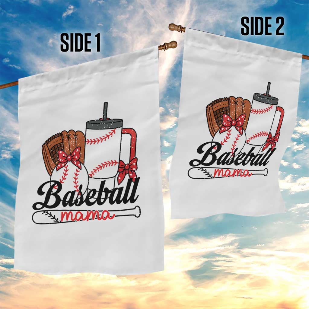 Baseball Mama Garden Flag Funny Sports Mom Life Lover - Wonder Print Shop