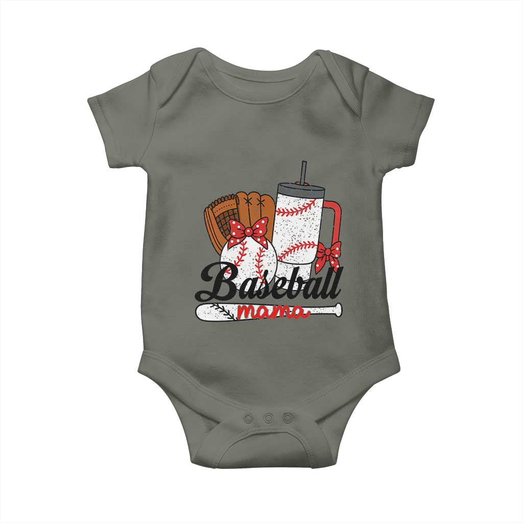 Baseball Mama Baby Onesie Funny Sports Mom Life Lover - Wonder Print Shop