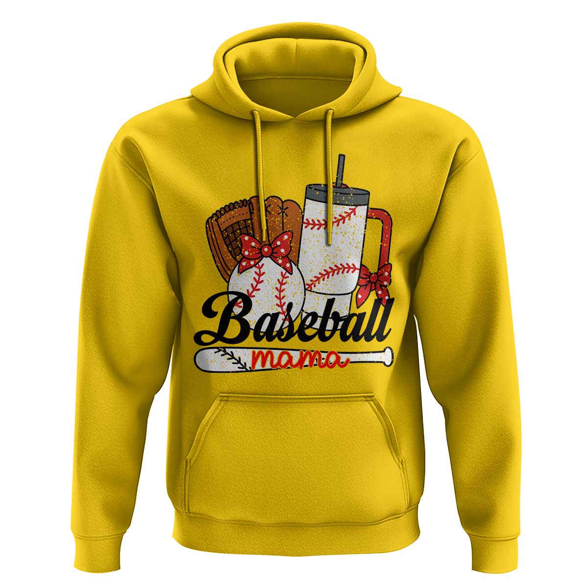 Baseball Mama Hoodie Funny Sports Mom Life Lover - Wonder Print Shop