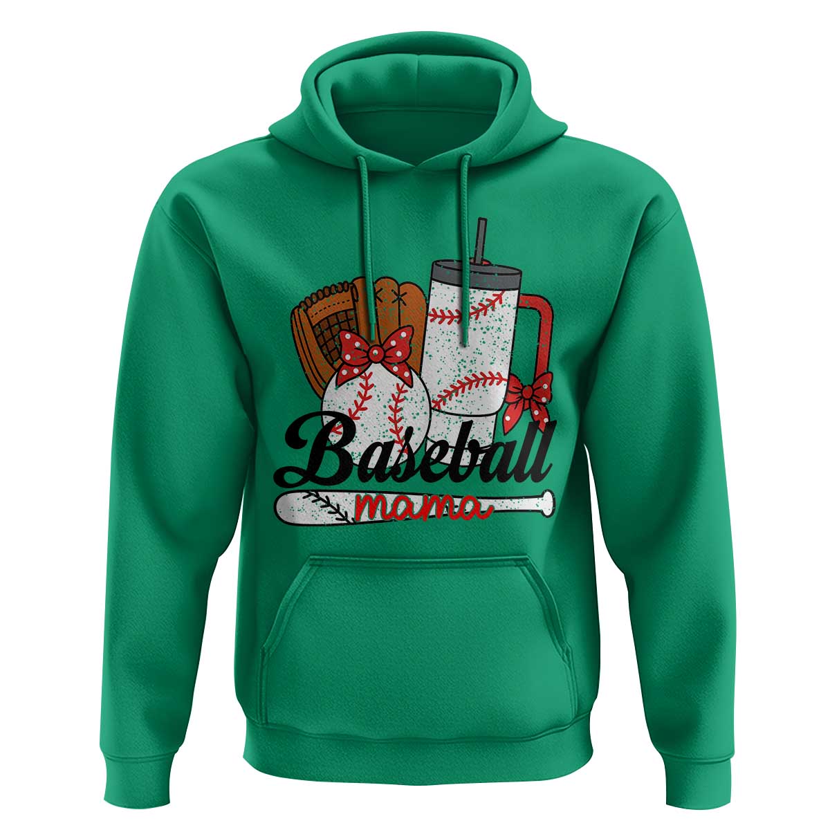 Baseball Mama Hoodie Funny Sports Mom Life Lover - Wonder Print Shop