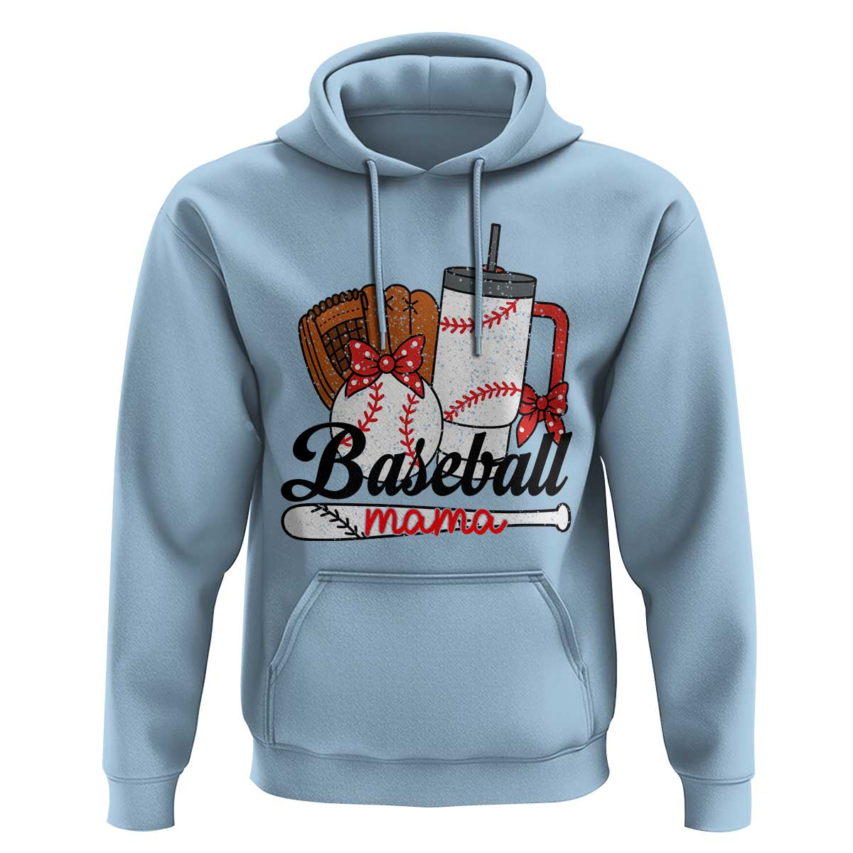 Baseball Mama Hoodie Funny Sports Mom Life Lover - Wonder Print Shop
