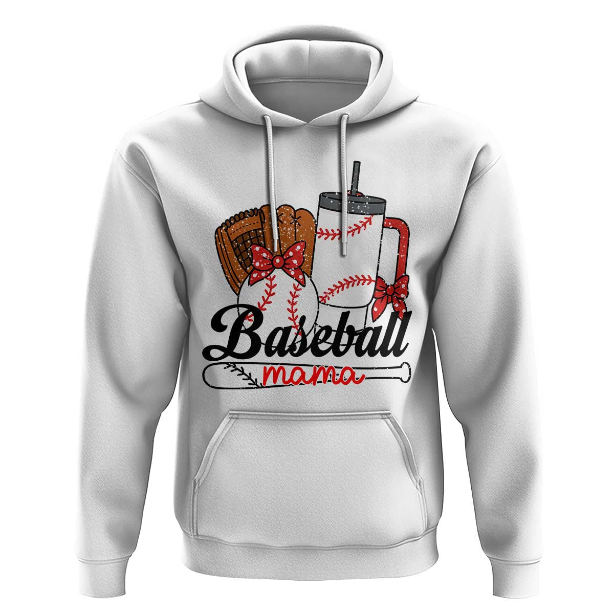 Baseball Mama Hoodie Funny Sports Mom Life Lover - Wonder Print Shop